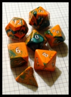 Dice : Dice - Dice Sets - Crystal Caste Toxic Orange - Gen Con Aug 2012